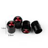 4PC Car Badge Wheel Tires Valve Caps Metal Tyre Dust Cover For Mitsubishi Outlander Lancer 10 9 ASX RALLIART Eclipse L200 EVO
