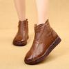 Autumn Women's Shoes Genuine Leather Boots Women's Fashion Winter Boots Women Flat Shoes Non-slip Warm Shoes Women Ankle Boots