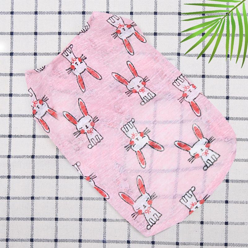 Милый тонкий летний жилет для собак с принтом медведя, одежда для собак, костюм для щенка, чихуахуа, бишона, солнцезащитный жилет для кошек и собак, охлаждающий жилет, футболка для девочек и собак