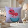 THE Bumble Nums Humble Cushion Cover Anti-dustmite Pillowcase Invisible Zipper Silky Short Plush Sofa Cushion Cover