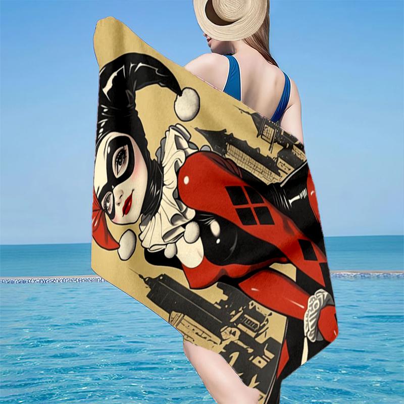 Dark Gothic clown Beauty Beach Towel, Super Soft Microfiber, Gift for Her/Him, Birthday, for Pool, Beach, Travel, Home Decor Fan gifts