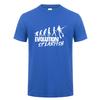 Funny Evolution Spearfishing T Shirt Summer Short Sleeve Cotton Spearfish T-shirt Tops Tee Camiseta JL-067