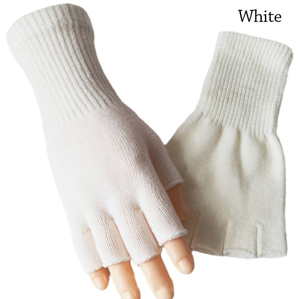 Half Finger Long Mitten Thicken Fingerless Gloves Winter Knitted Gloves Cycling Driving