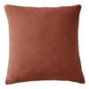 Embroidered Decorative Pillowcase "Gaïa Boho" 60 X 60 Cm &; 50 X 70 Cm "Cotton Gauze" - Gaïa Boho Terracotta - 60 X 60 Cm