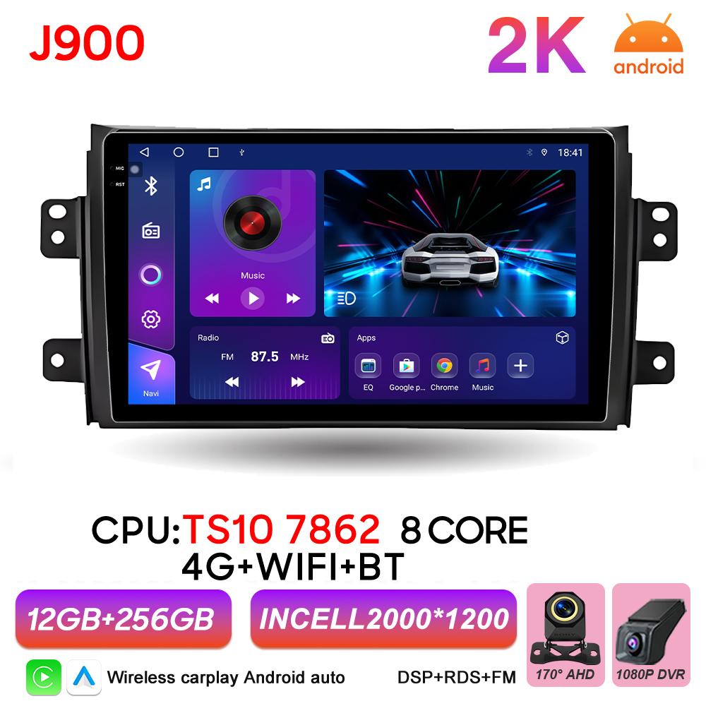 Android16 Car Radio For Suzuki SX4 2006-2013 Fiat Sedici 2005-2014 Multimedia Video Player Navigation 2din Carplay Stereo Audio
