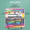 50/72/90/100/128/168 Colors Solid Watercolor Set Gift Package Basic Neone Glitter Watercolor Paint for Drawing Art Paint Supplies