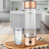 Portable Hydrogen Rich Water Cup Leak-proof Transparent Glass Water Bottle Hydrogen & Oxygen Separation Smart Water Kettle for Outdoor Travel