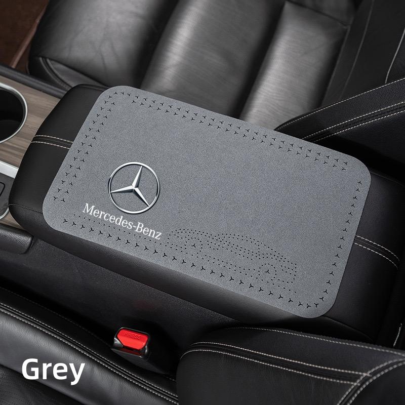 D4Leather Car Armrest Mat Auto Armrests Storage Box Mats For Mercedes Benz W203 W204 W205 W206 W212 CLK GLA C E S Class Accessorie