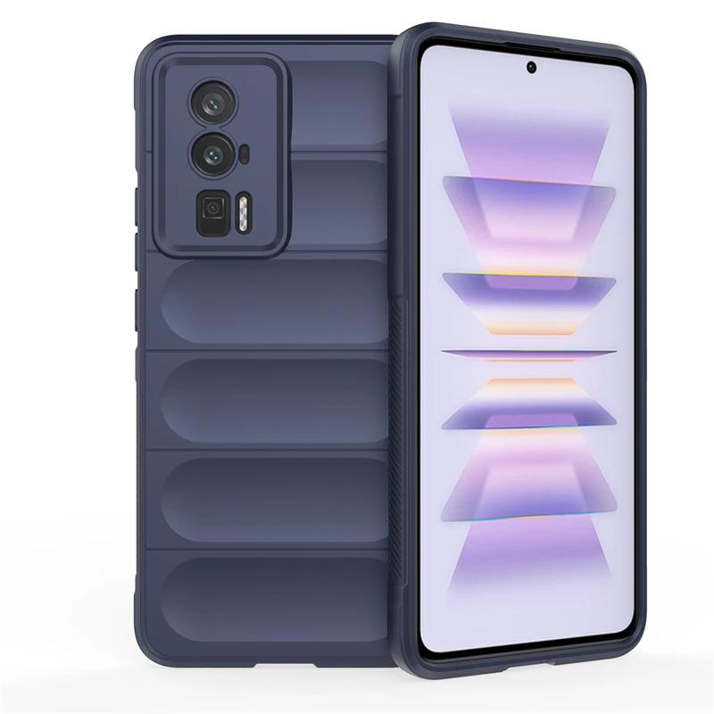 Для Xiaomi Poco F5 Pro F3 F4 GT 5G задняя крышка телефона чехол мягкий жидкий силикон противоударный защитный чехол Funda Coque
