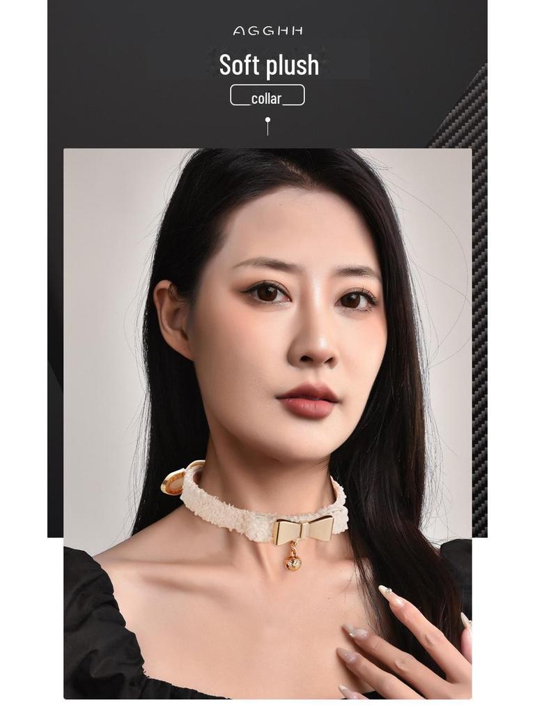 Кожаный ошейник-чокер в стиле панк в стиле Харадзюку для ночного клуба и повседневной носки