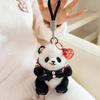 Panda Wear Sweater Plush Toy Cartoon Stuffed Animal Keychain Decoration Bag