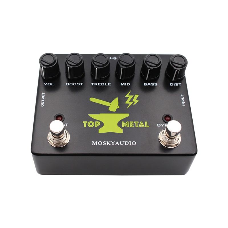 Гитарные эффекты Heavy Metal Boost Гитарная педаль для Метал-эффектов Stompbox с 3-полосным эквалайзером, акцент на средние частоты Педаль эффектов для электрогитары