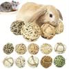 Chewing Braided Ball Guinea Pig Rabbit Hamster Small Animal Play Pet Interactive Chew Toy Natural Grass Ball