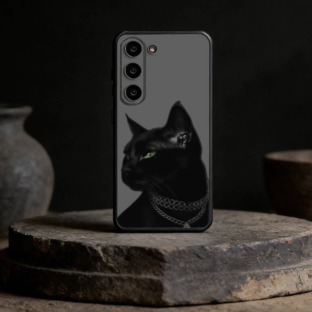 Черный чехол-кошка B-Black C-Cat для Samsung Galaxy A91,80,73,72 ,71,53,52,32 ,31,22,21s,20, Мягкий черный чехол