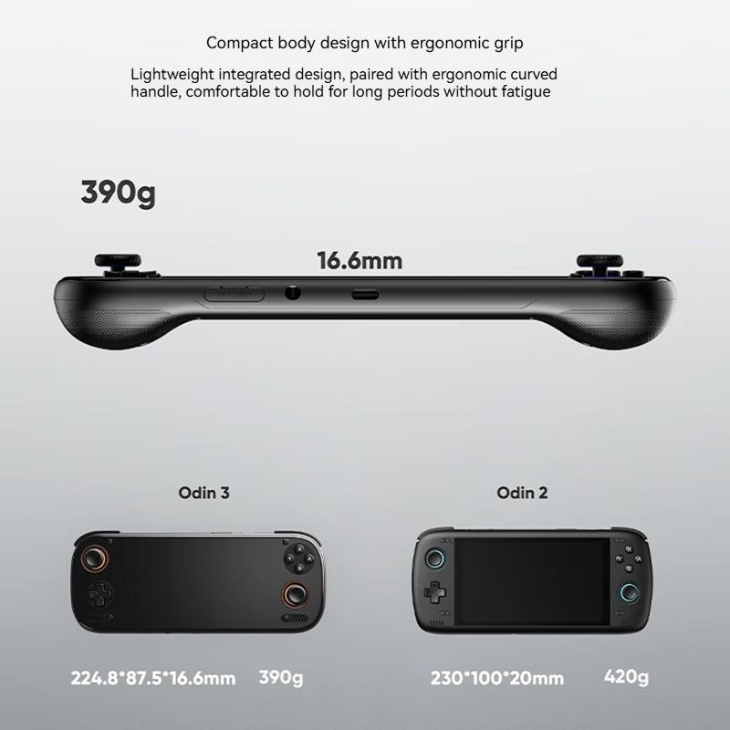 Игровая консоль AYN Odin 3 6'' 1080P 120Hz AMOLED Экран Портативная с 8000 мАч Джойстиком/Триггером на эффекте Холла Портативная игровая консоль