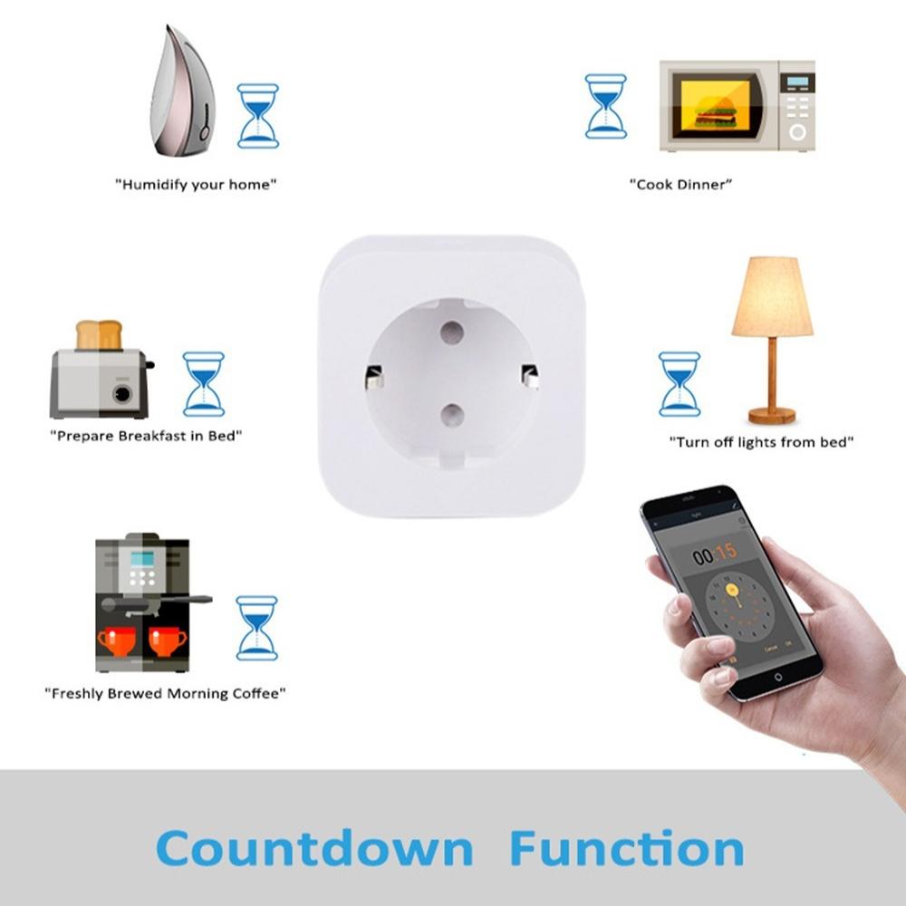 Умная розетка EU 16A/20A AC100-240V Wifi Умная розетка с функцией голосового управления для дома, для приложения Smart Life