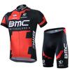 Mens Cycling Jersey Set Short Sleeve Breathable Mesh Bike Shirt Pants Sportwear