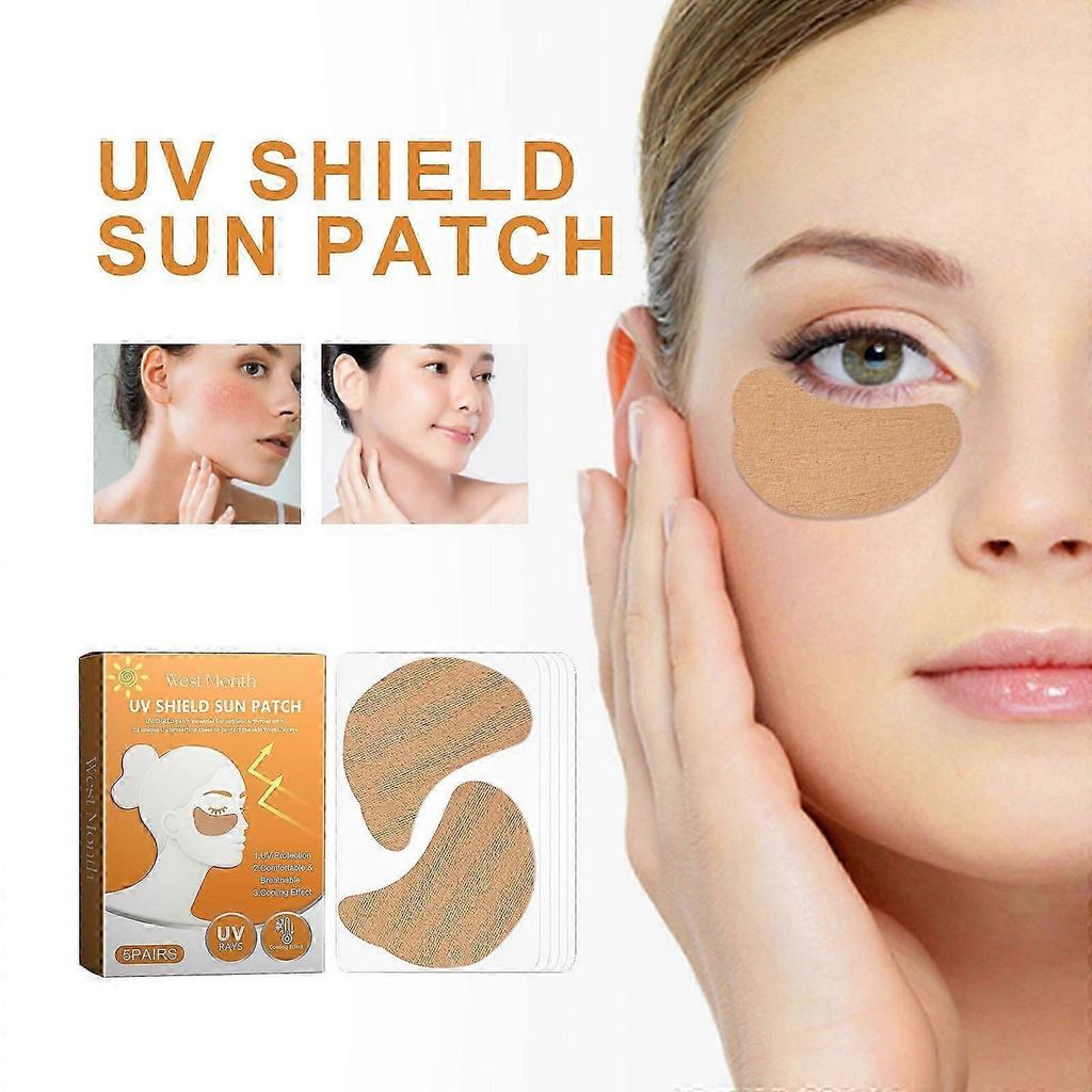 UV Shield Sun Patch - Protects Eyes from UV, Fades Dark Spots, Easy To Use for Outdoor Activities less