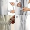 2 шт. эластичные современные ремни для штор, практичные бабочки, оригинальная пряжка для штор, не требующая перфорации, жемчуг