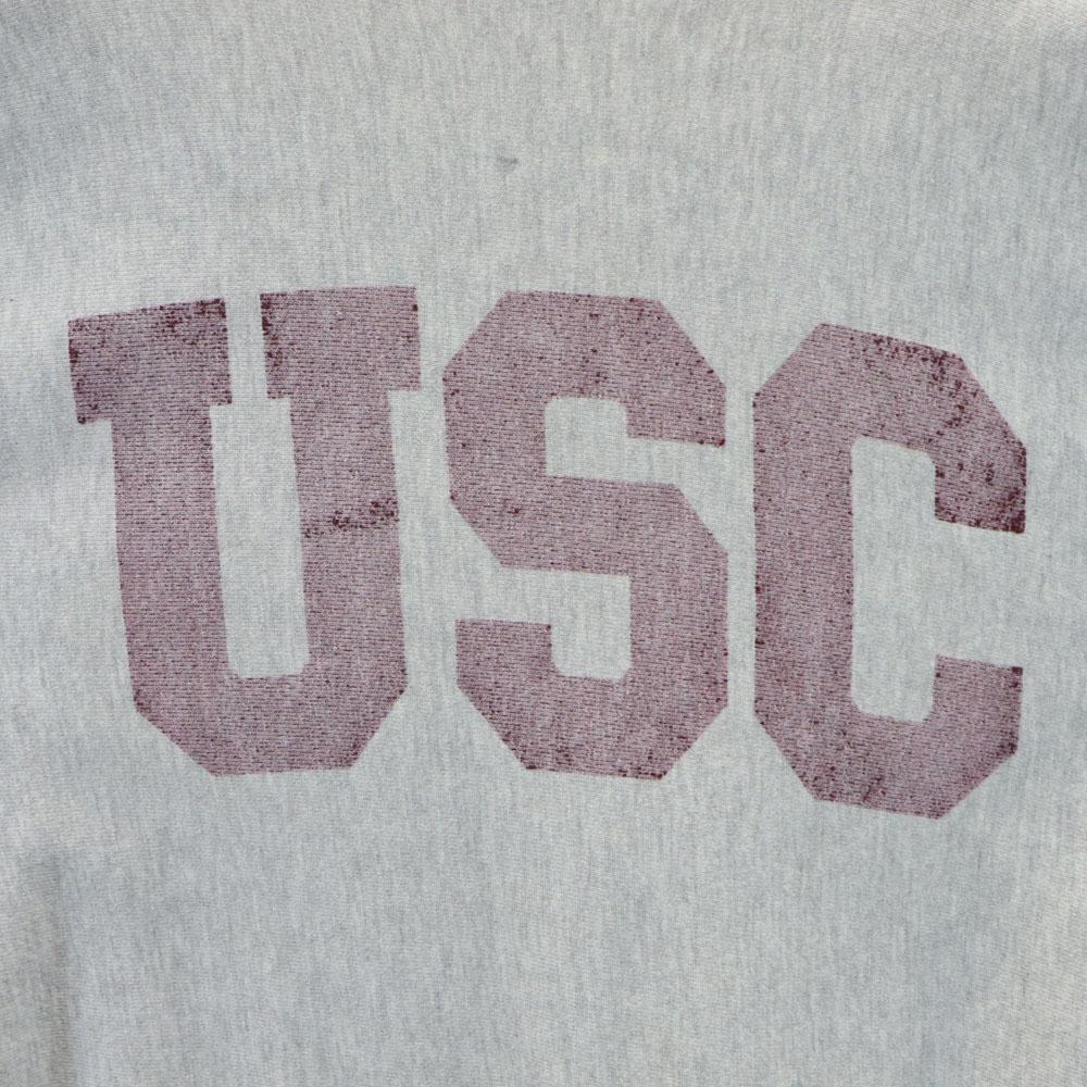 Champion 90-е годы Вышитый ярлык REVERSE WEAVE Сделано в США Старый колледж Свитшот с длинным рукавом Мужской Б/У