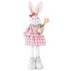 Standing Telescopic Rabbit Doll Easter Theme Party Supplies Home Decoration Ornaments Dwarf Doll