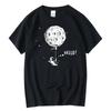 Summer Loose Men's T-shirt Men's Shirt 100% Cotton Casual T-shirt Funny Space Printed Short Sleeve T-shirt