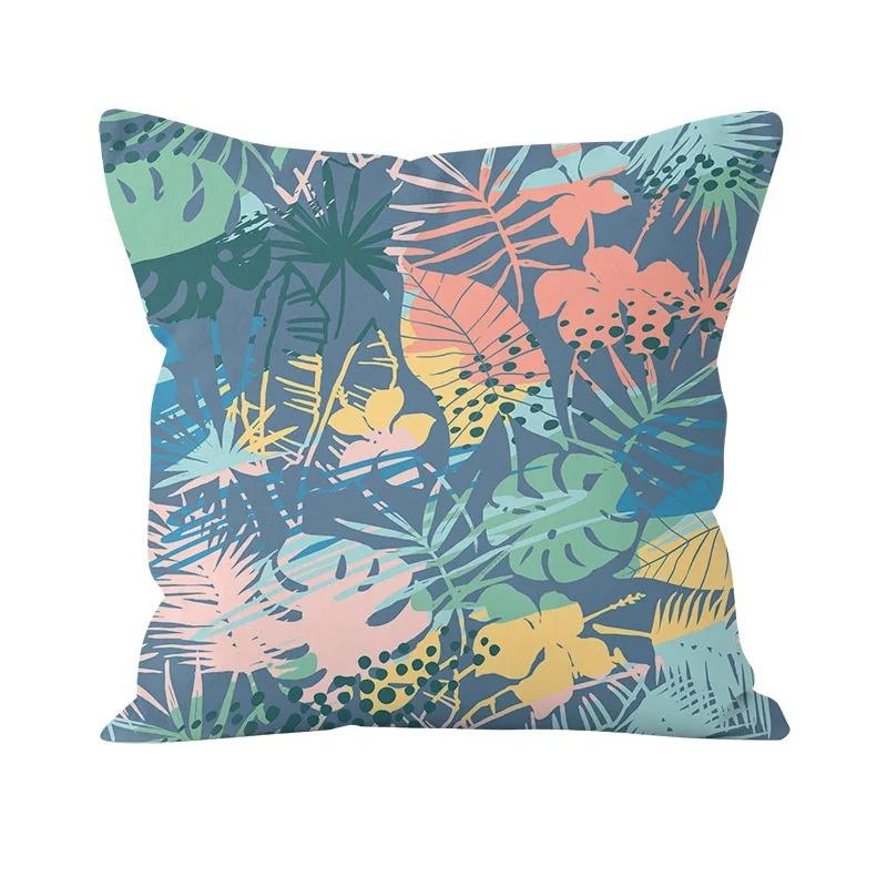 Цветочный узор Декоративная наволочка Офис Гостиная Автомобиль Украшения Дома Наволочка