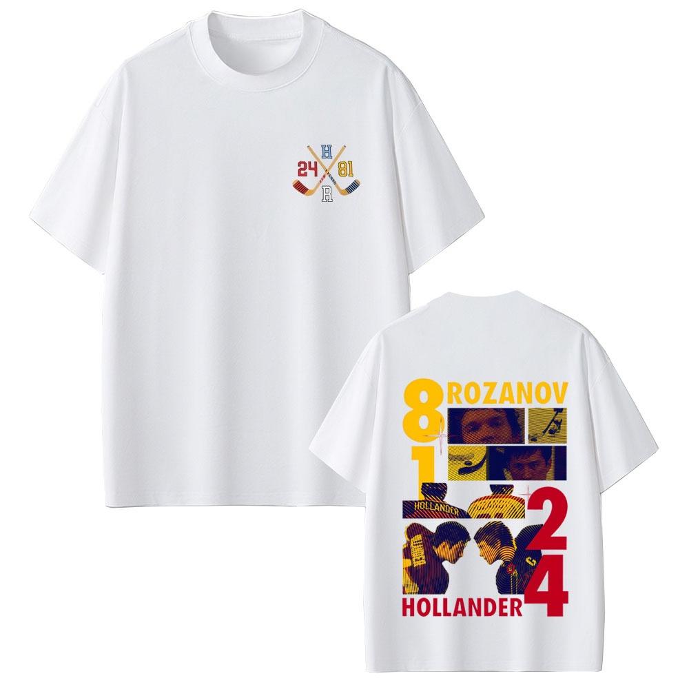 Heated Rivalry Shane Hollander Ilya Rozanov Hollanov 2481 Graphic Tshirt Men Women Vintage Streetwear 2026 Male Fashion Top