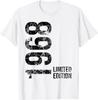 57th Birthday 57 Years Old Man Woman Vintage 1968 T-Shirt Funny Shirt Custom T-Shirt Unisex Summer Streetwear Tops Camisas