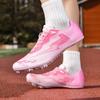 Стильная новая унисекс спортивная обувь для ног Профессиональные мужские кроссовки для ног Нескользящие шиповки для трека Беговые кроссовки для детей девочек