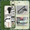 Wrist Strap Durable Phone Case For Nokia 6.2/7.2 Cartoon Fashion Design Waterproof Shockproof Panda Wristband Anti-dust