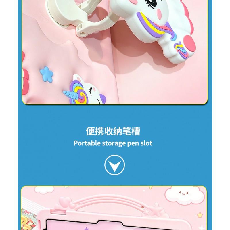 Silicone IPad Pro 11 Case With 360 Rotating Stand Cartoon Design Air 4 5 6 7 10 A16 Full Cover Protective Shell