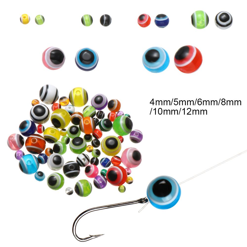 Quality Fishing Fish Eye Fishing Beads Fly Tying Material Nice-Designed 4mm/5mm/6mm/8mm/10mm/12mm