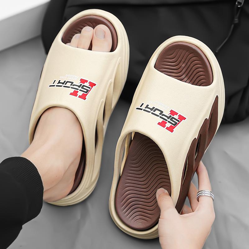 38-45 Мужские модные тапочки на мягкой подошве больших размеров Домашние повседневные тапочки Пляжные сандалии