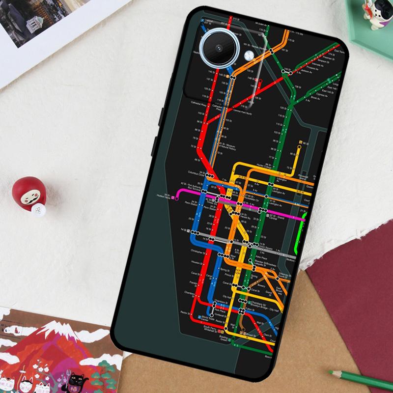 Нью-Йорк Сити Для Realme 14 Pro Plus 13 10 11 12 GT 6 5 6T GT7 Pro C61 C55 C53 C51 C21Y C25S C67 C75 Чехол