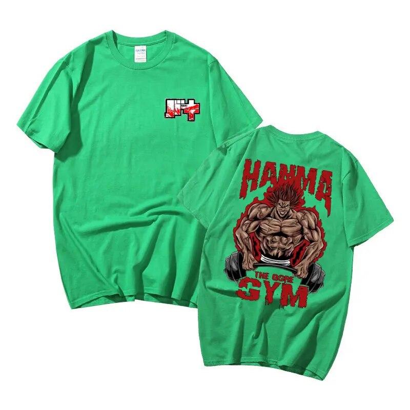 Аниме Baki The Grappler футболка с короткими рукавами унисекс винтажные негабаритные футболки унисексga Yujiro Hanma топы унисекс хлопковые повседневные футболки
