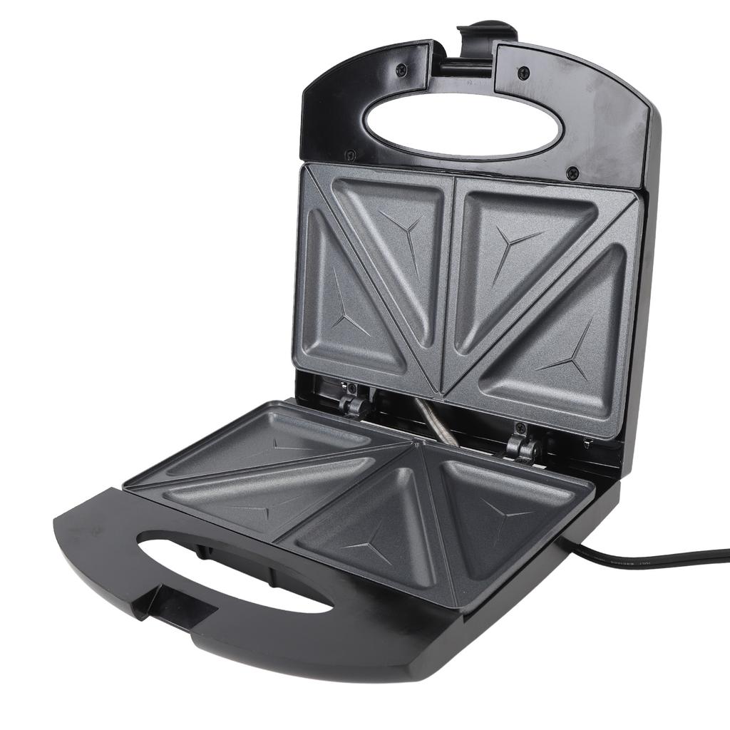 Электрический пресс для сэндвичей с безопасной ручкой, антипригарный, алюминиевый, для вафель Sna