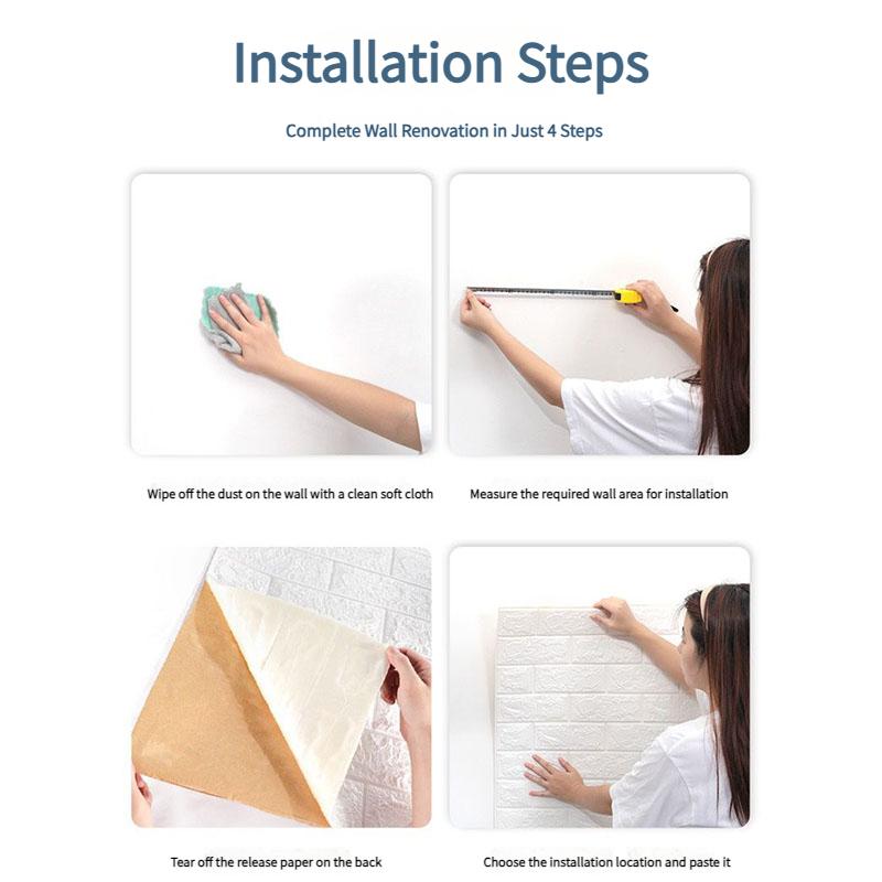 Самоклеящиеся кирпичные обои, водонепроницаемая наклейка на стену из XPE, влагостойкие панели в рулоне для ремонта спальни