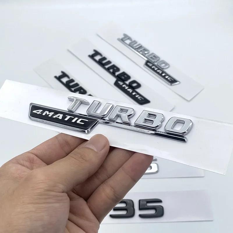 3D ABS Black Silver Letters CLA35 CLA45 Turbo 4matic+ Emblem for Mercedes Benz AMG Car Fender Trunk Rear C118  W117 Logo Sticker LK9