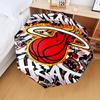 Miami-Heat Basketball Art Umbrella Folding umbrella, automatic umbrella 8-Frame for Travel, camping Use Gift for Halloween Christmas