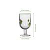 Lemon Decorated 360ml Drinking Glasses Shatters Resistant Clear Pubs Glasses For Gift Home Kitchens Party Supplies