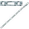 [C7494] - Silver 'Figaro' Silver Chain - 55 Cm 3. 3 Mm