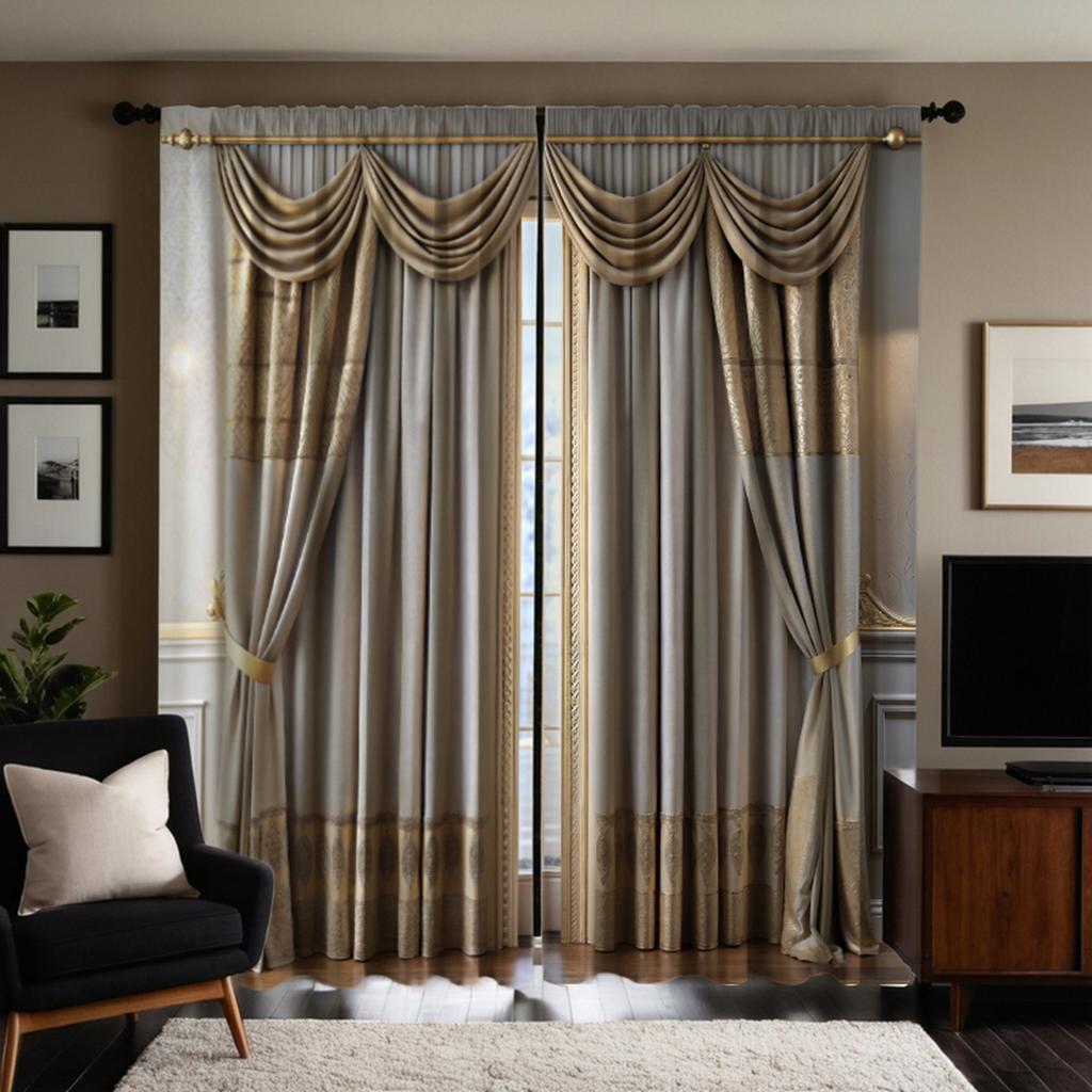 2-х компонентная цифровая печать HD штор имитация балдахина серая серия золотой пэчворк украшение дома стиль украшения гостиная b