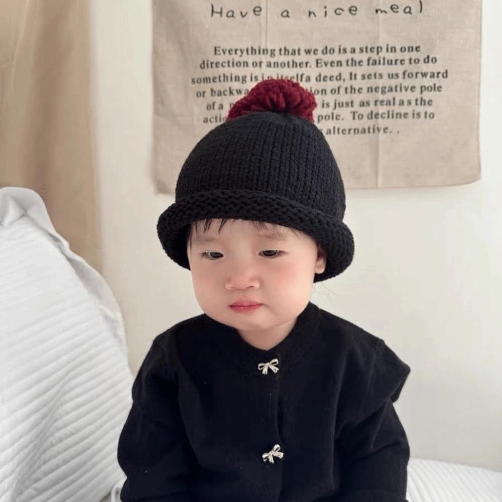 Soft Kids Beanie Hat Solid Color Crochet Woolen Hat Fashion Baby Knitted Hat Photography Props
