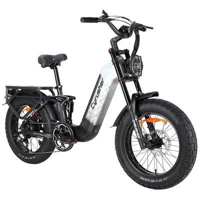 Электровелосипед Cyrusher Kommoda 3.0 750 Вт Мотор 20" Широкие Шины Полностью Амортизированный Электровелосипед 48 В 20 Ач Гидравлический Дисковый Тормоз Макс. Нагрузка 150 кг