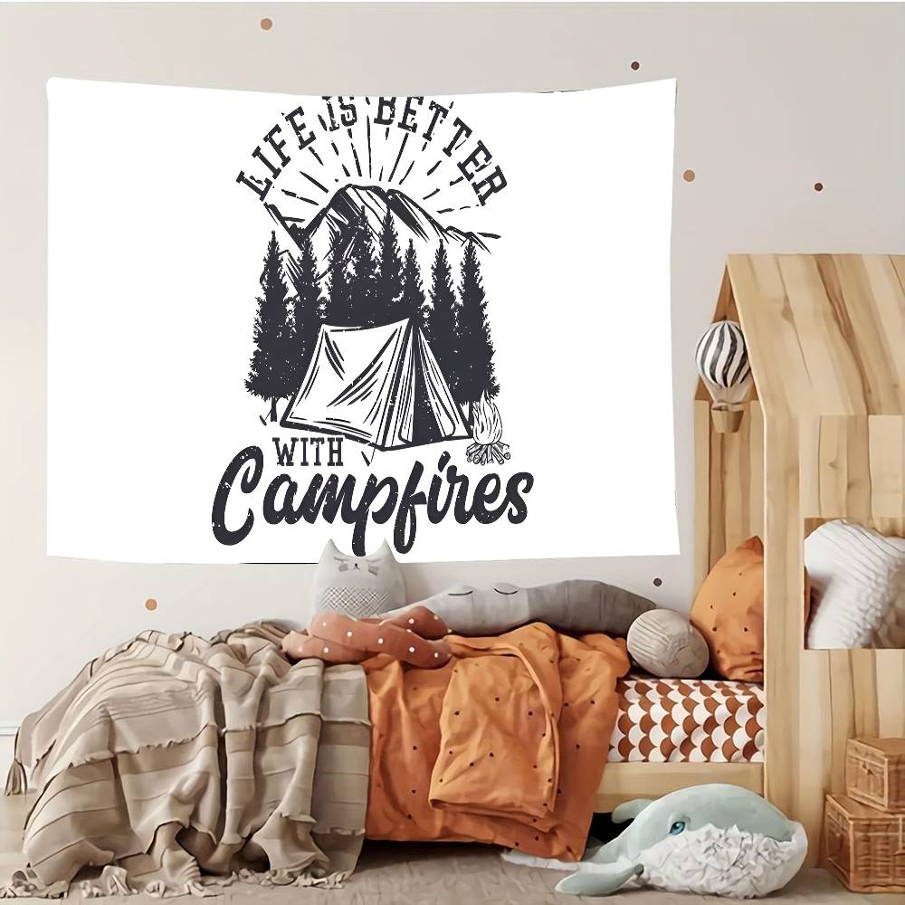 Счастливые CCampers Гобелен Индивидуальные Гобелены Различных Стилей Настенные Украшения Печать Фотографий Знаменитостей Настенные Украшения