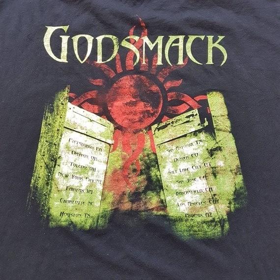Редкая футболка Godsmack When Legends Rise Черная S-5XL Концертная футболка AA971 Унисекс