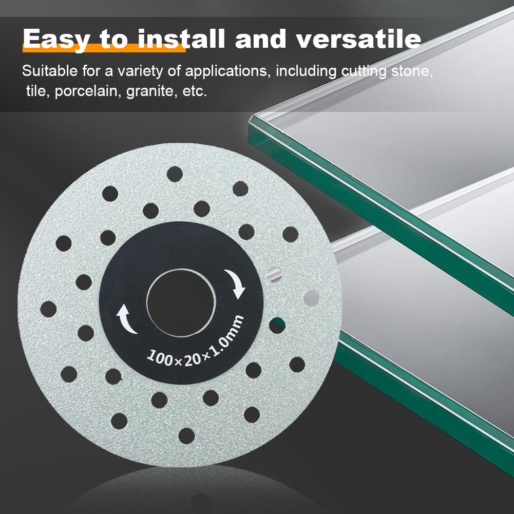 3 шт. 100 мм алмазный режущий диск для камня, керамики, пористых расширенный режущий диск для камня, сланец, плоские шлифовальные режущие лезвия