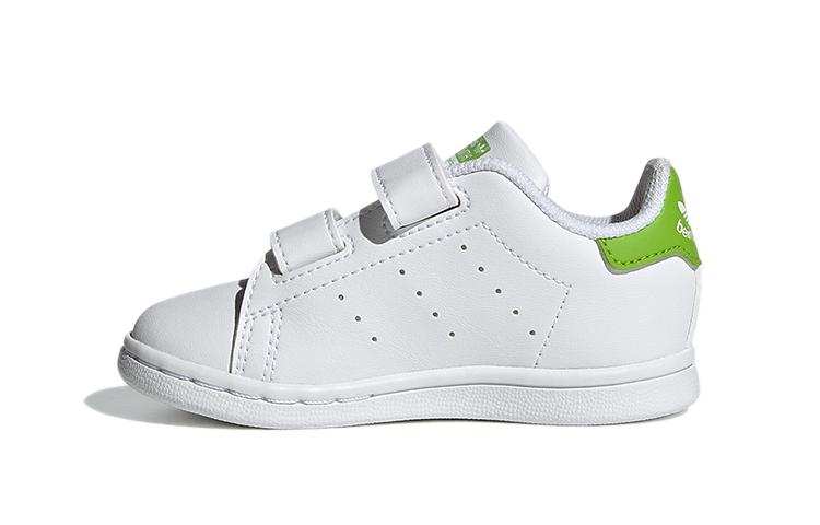 Кермит Лягушонок x Adidas Originals Stan Smith Cf I Низкие Кеды для Скейтбординга Белый Зеленый Младенцы и Малыши FZ1156