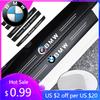 BAGD7 2026 Car Sticker BMW Car Threshold Strip Anti Stepping Leather Protective Sticker For BMW M E46 E90 E60 F30 F10 X1 X2 X3 X5 X4 X